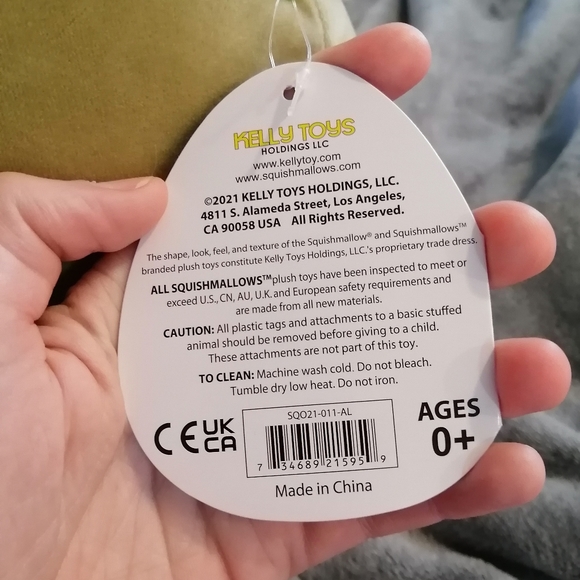 11" Sage green Ham the Gator squishmallow plush - Picture 5 of 5